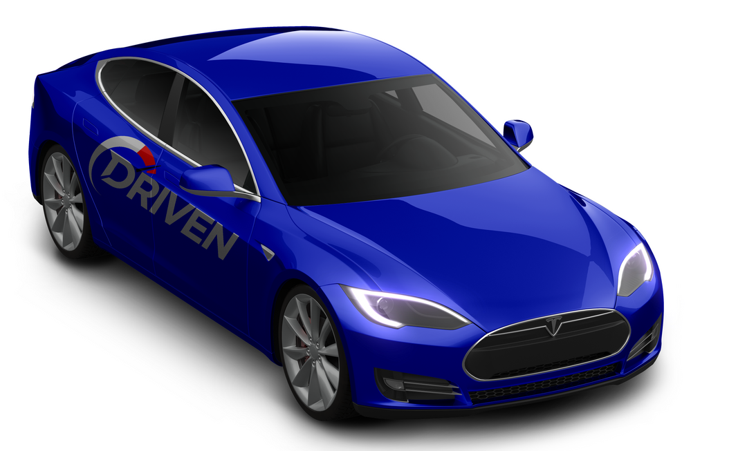 Tesla Model S featuring Xpel paint protection film, offered by Driven for enhanced durability.